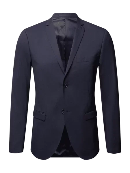 Krój regular fit marynarka jednorzędowa na 2 z mieszanki wełny model Jile' Tiger Of Sweden niebieska