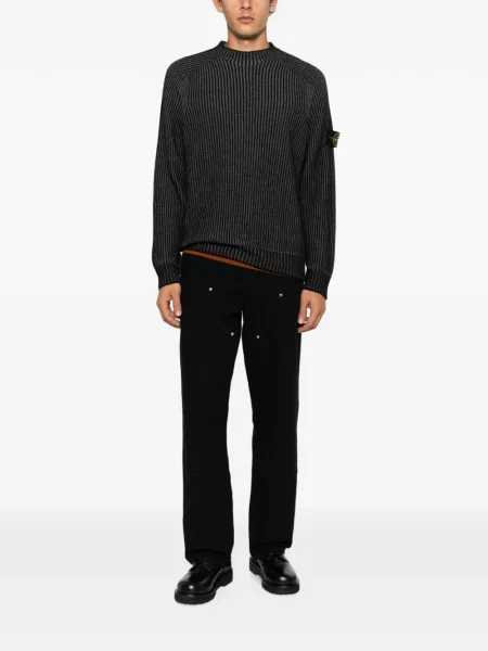 Pulover Stone Island cu strasuri negru