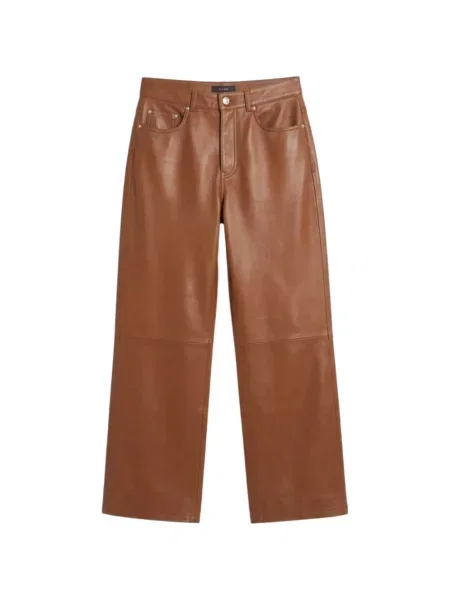 Pantaloni Haikure din piele maro