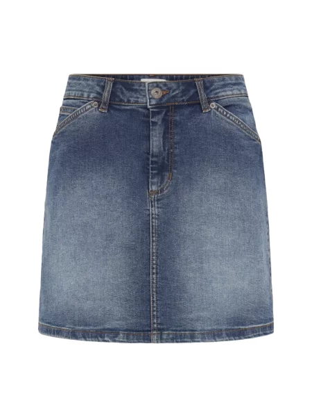 Spódnica jeansowa Ichi niebieska