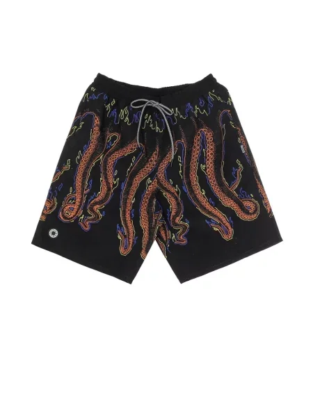 Szorty Octopus z nadrukiem czarne