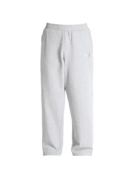 Pantaloni Dime cu broderie alergare gri