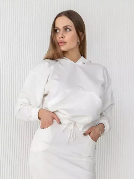 Женское худи с капюшоном біла