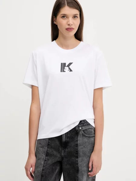 Tricou Karl Lagerfeld Jeans alb