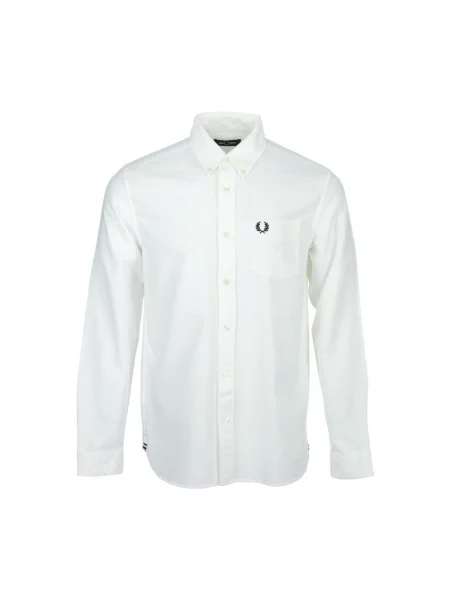 Cămașă FRED PERRY Oxford Shirt White M alb