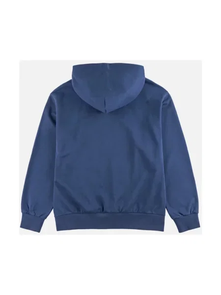 Bluza z kapturem Evisu z kapturem z nadrukiem niebieska