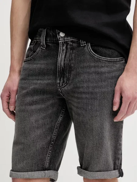 Tommy Jeans kratke hlače za muškarce s pamukom crna