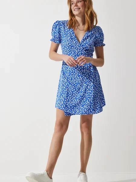 Sukienka mini Happiness İstanbul niebieska