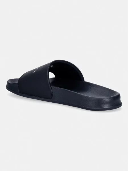 Klapki basenowe z nadruk z logo Tommy Hilfiger niebieskie