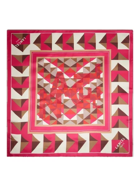 Svileni šal Lancel ružičasta