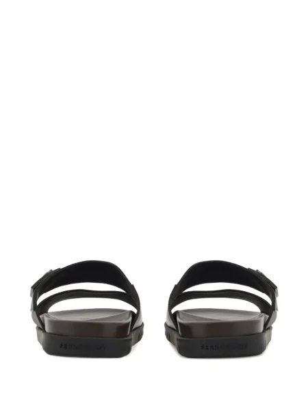 Sandale Ferragamo cu cataramă negru