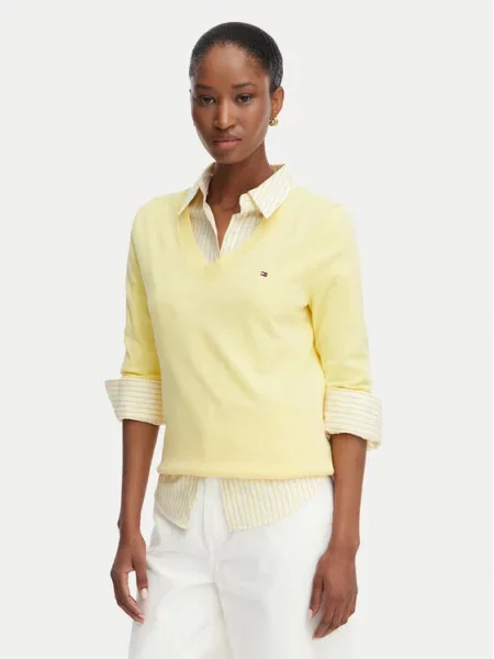 TOMMY HILFIGER Pulover rumena