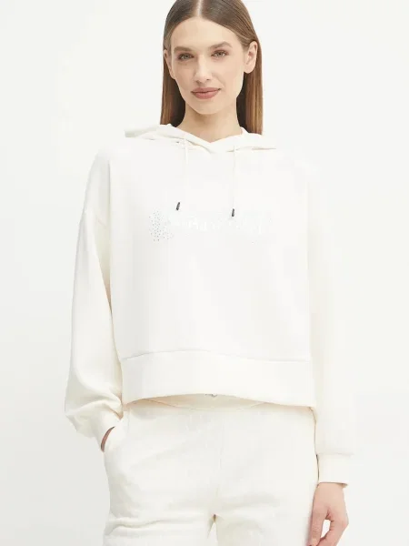 Armani Exchange bluza beżowa