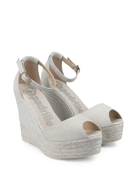Sandale Espadrilles cu pană gri