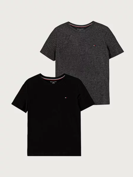 Tommy Hilfiger basic majica kratkih rukava za djecu od pamuka crna