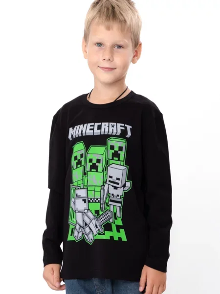 Дитячий Лонгслів Носи своє чорний