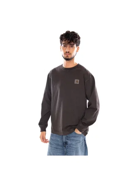 T-shirt Carhartt WIP L/S Vista T-Shirt UNISEX Tobacco Garment Dyed M brązowa