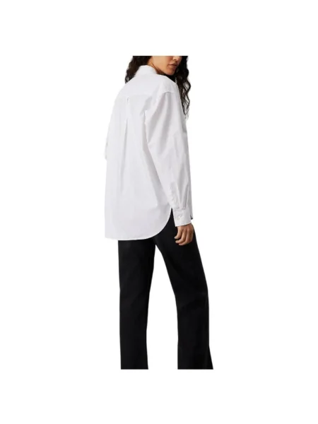 Denim ruha Calvin Klein Jeans fehér