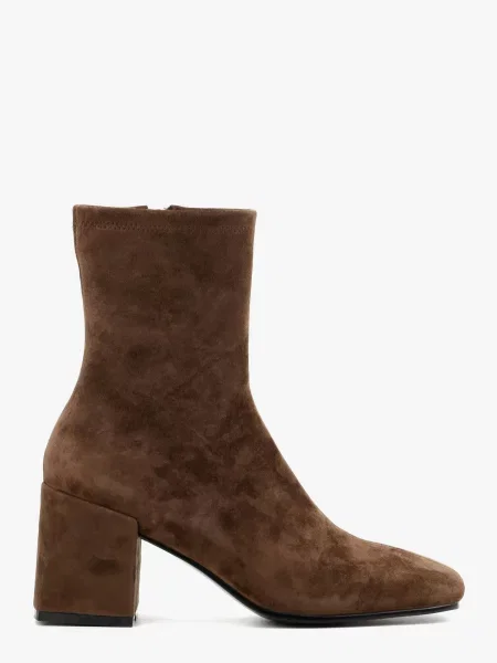 Замшевые ботильоны Leberdes коричневые