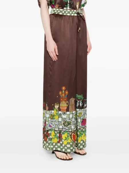 Pantaloni Alemais maro