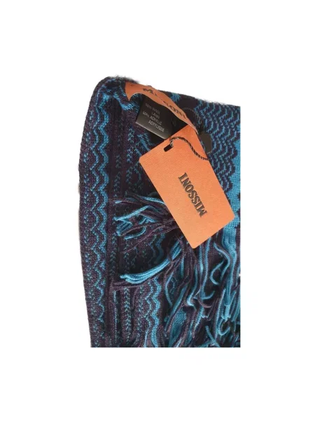 Szal Missoni wełniana w geometryczne wzory