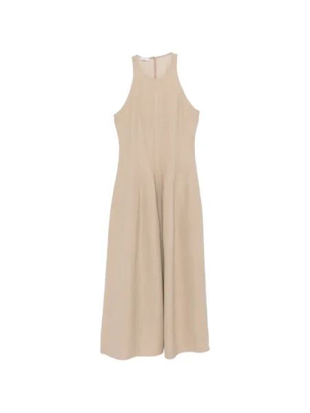 Rochie midi Brunello Cucinelli fără mâneci până la genunchi de costum