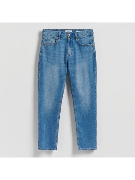 Reserved Egyenes szárú farmer kék