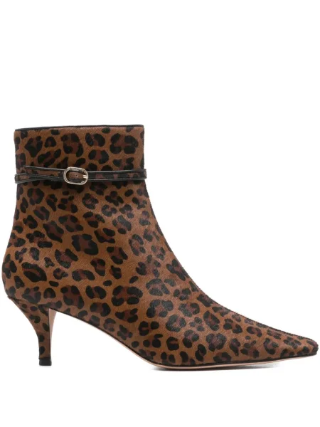 Botine Twinset cu imagine cu model leopard maro