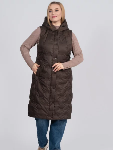 Утеплений жилет UVENTUM коричневий