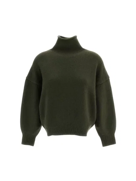Sweter z golfem Arch4 z kaszmiru zielony