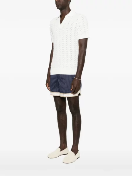 Scurt tricou polo Ché alb