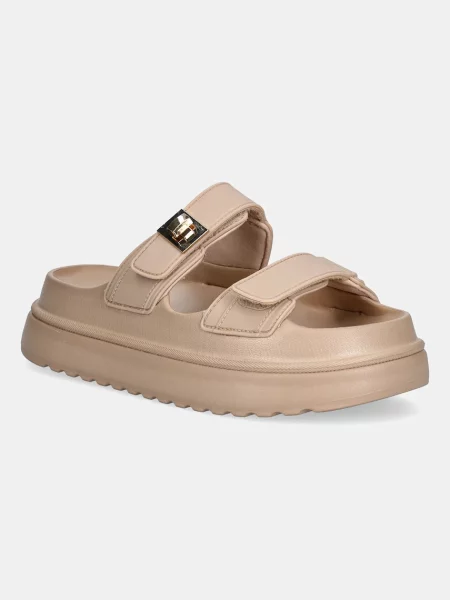 Steve Madden papuci Bigschmona-J cu platforma bej