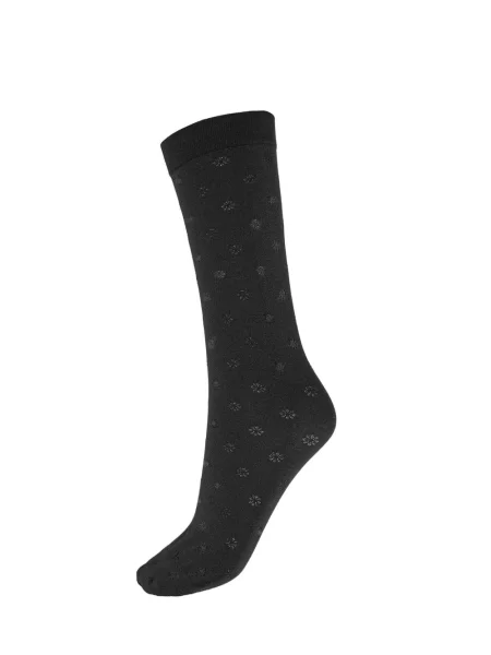 Жакардови чорапи Wolford на цветя черно