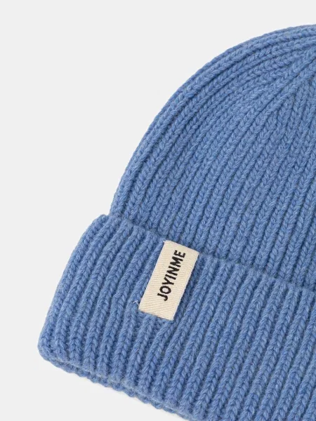 Вовняна шапка JOYINME Warm Thoughts з товстого трикотажу вовна Warm Thoughts синій