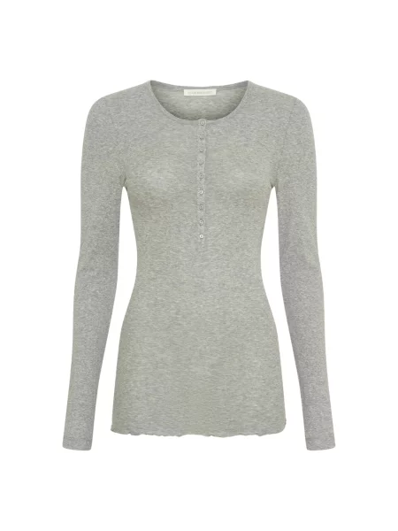 Seamless Basic Tričko Granddad' šedá