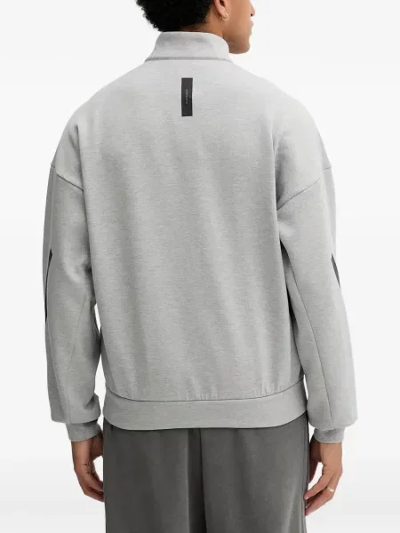 Pantaloni Adidas tricotate cu autograf alergare albastru