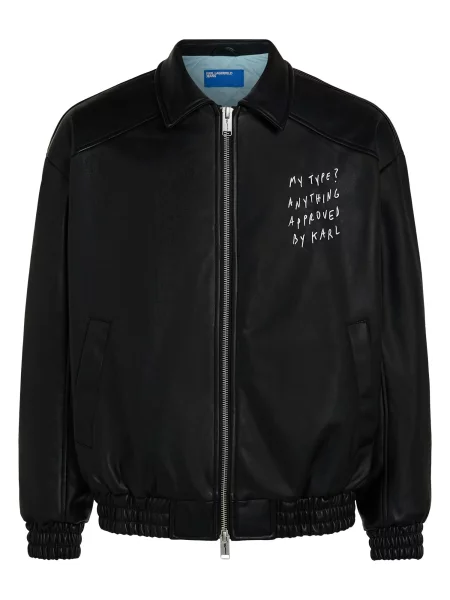 KARL LAGERFELD JEANS Geacă de primăvară-toamnă KLJ X Pietro Terzini negru / murdar alb