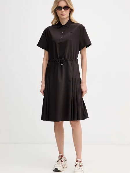 Lacoste rochie de vară cu lână maro