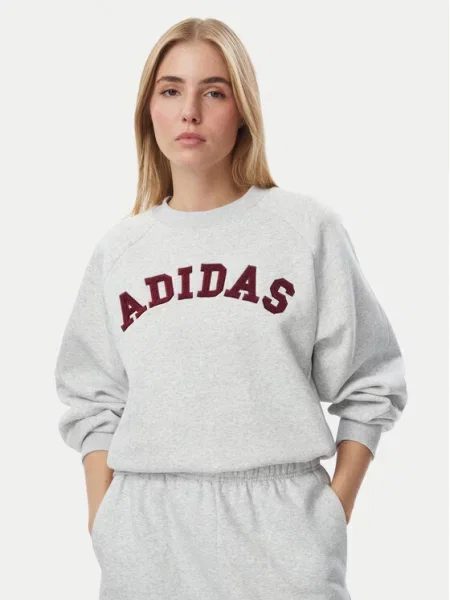 Adidas Світшот Adidas Damskie Crew сірий