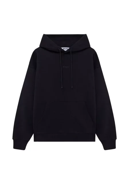 Hanorac cu glugă Msgm cu imagine cu cordon negru