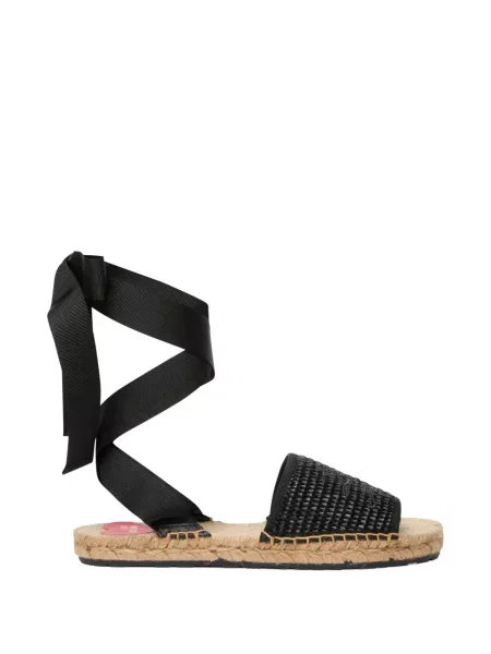 Espadrile Love Moschino cu legături negru