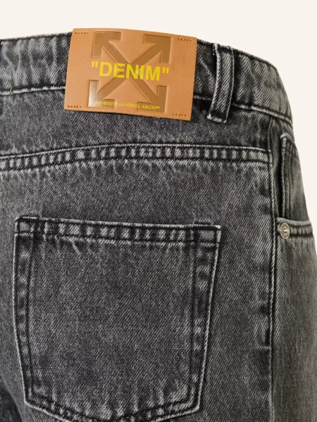 Off-White Dżinsy Bookish grau białe