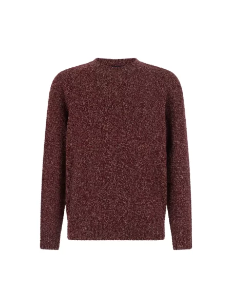 Dzianinowy sweter Brunello Cucinelli brązowy