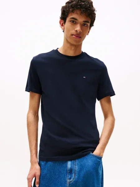 Tommy Jeans Tričko námornícka modrá / červená / čierna biela