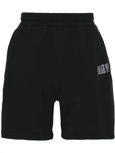 Pantaloni scurți Awake Ny cu broderie negru