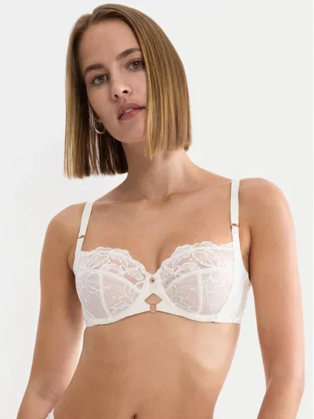 Triumph Sutien Balconette Wild Gardenia Florale Écru