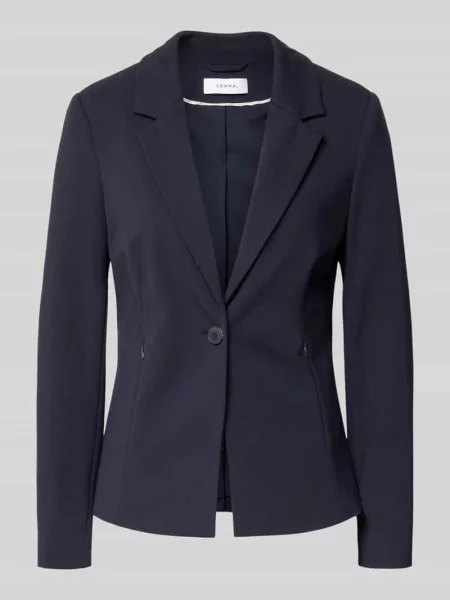 Marynarka z kołnierzem z klapami Comma granatowa