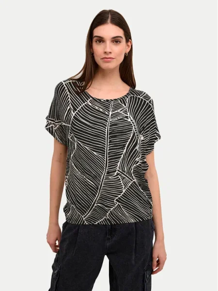 Kaffe Tricou Amber negru