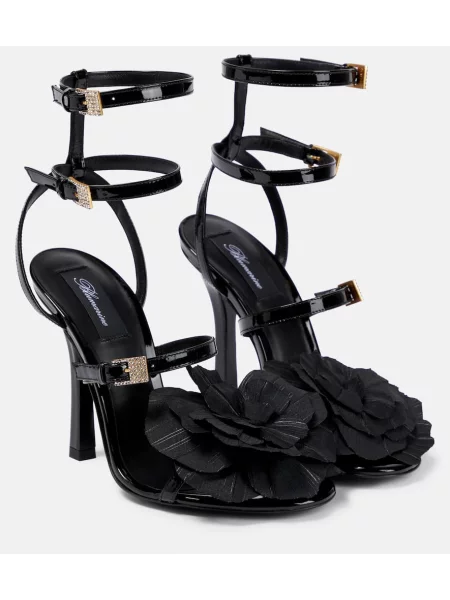 Sandale Blumarine din piele de lac negru