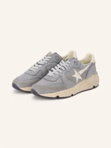 Golden Goose Tenisky Running Sole černošedá / krémová
